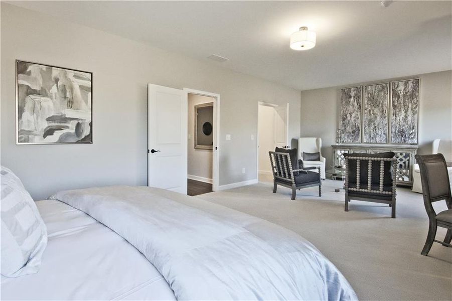 Furnished interior view inside a new home in Courtyards at Traditions, Cumming (Image 39).