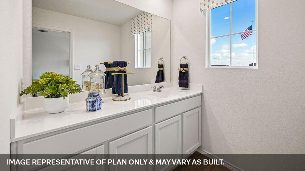 Furnished interior view inside a new home in Valverde, Bastrop (Image 31).