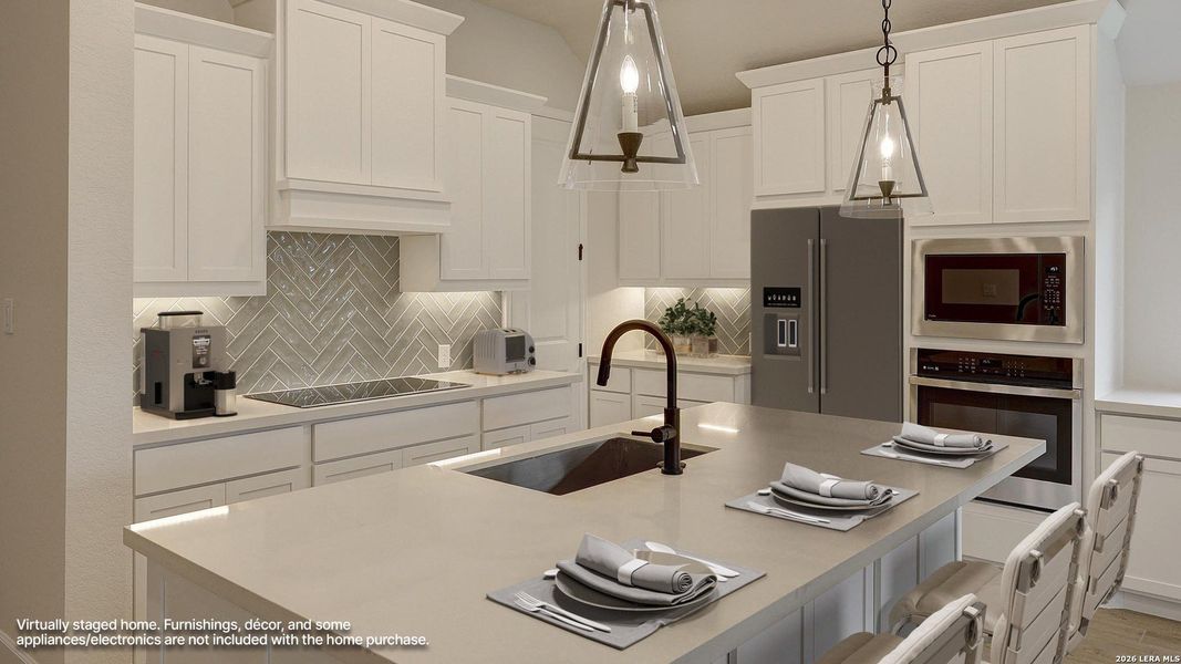 Furnished interior view inside a new home in Alsatian Oaks, Castroville (Image 13).