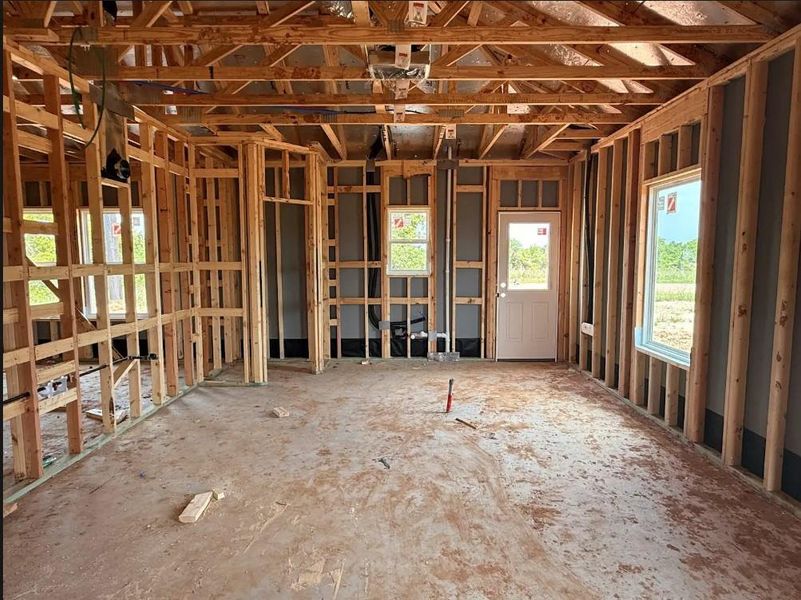 Kitchen with island