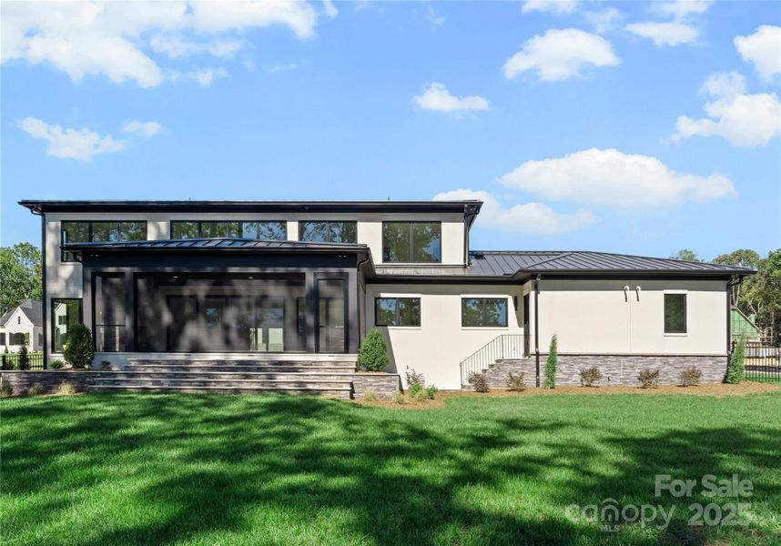 Front exterior of a new home in , Matthews, NC, highlighting curb appeal (Image 2).