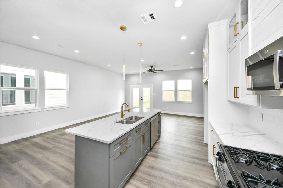 Furnished interior view inside a new home in , Houston (Image 13).