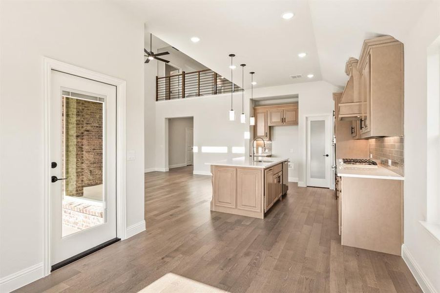 Furnished interior view inside a new home in Parks at Panchasarp Farms, Burleson (Image 12). Furnished interior view inside a new home in Parks at Panchasarp Farms, Burleson (Image 12).