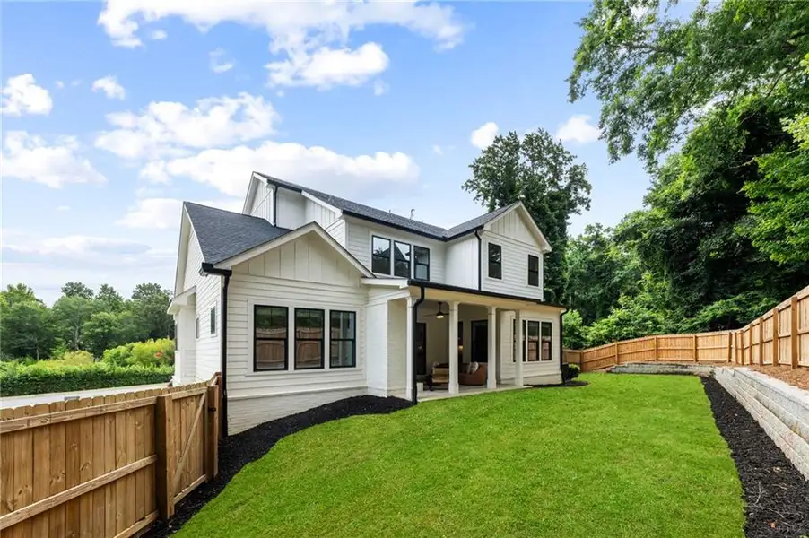 Exterior details and patio area of a home in , Atlanta (Image 4).