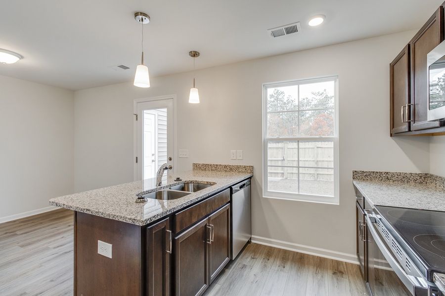Furnished interior view inside a new home in Astoria, Columbia (Image 9). Furnished interior view inside a new home in Astoria, Columbia (Image 9).