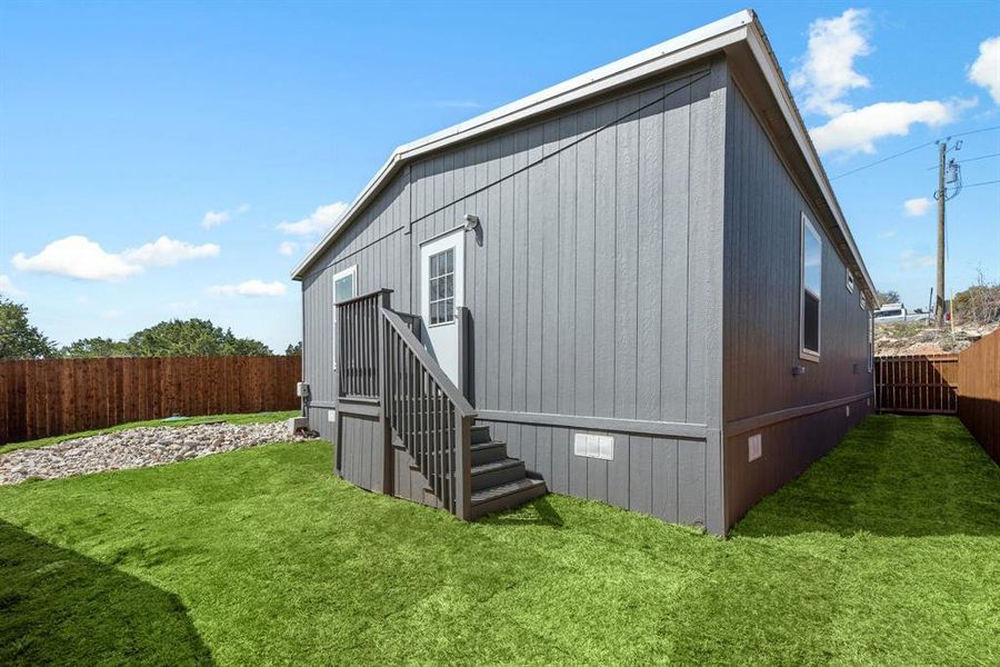 Exterior details and patio area of a home in , Granbury (Image 2). Exterior details and patio area of a home in , Granbury (Image 2).