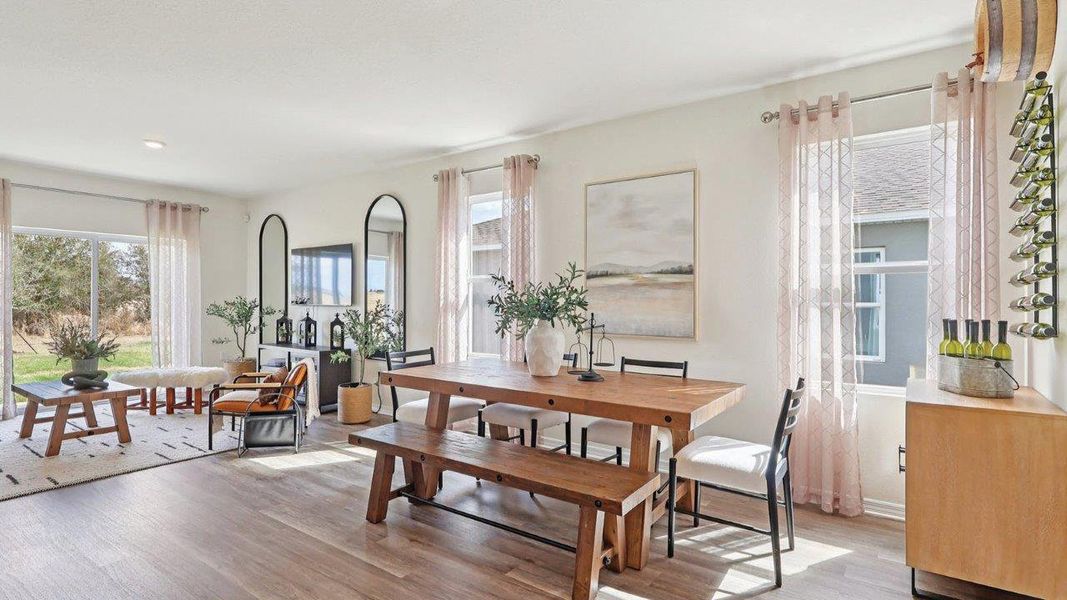 Furnished interior view inside a new home in Crosswinds, Haines City (Image 10).