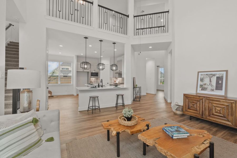 Representative furnished interior of a home built from the Viola by Chesmar Homes in Brookewater 45's, Rosenberg (Image 4).