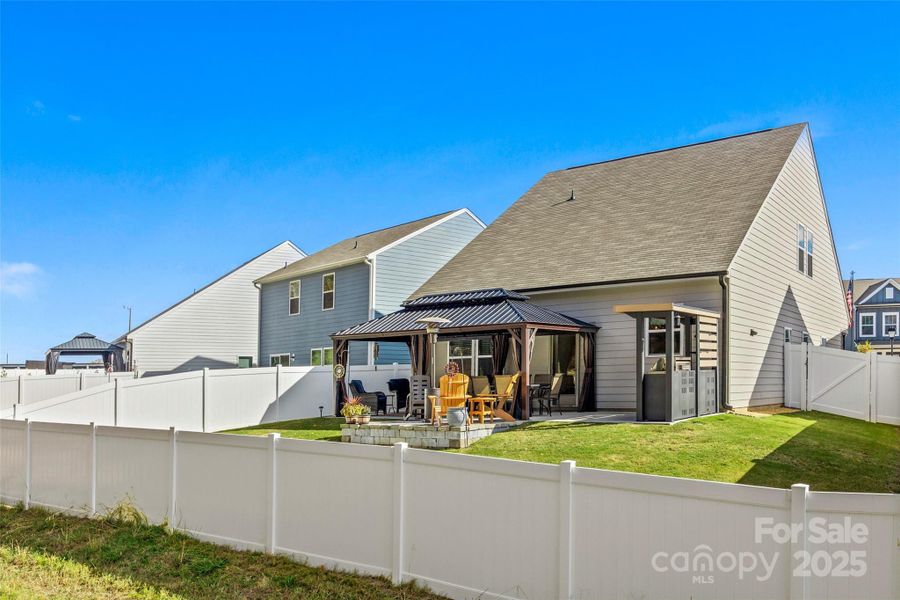 Exterior details and patio area of a home in , York (Image 26).