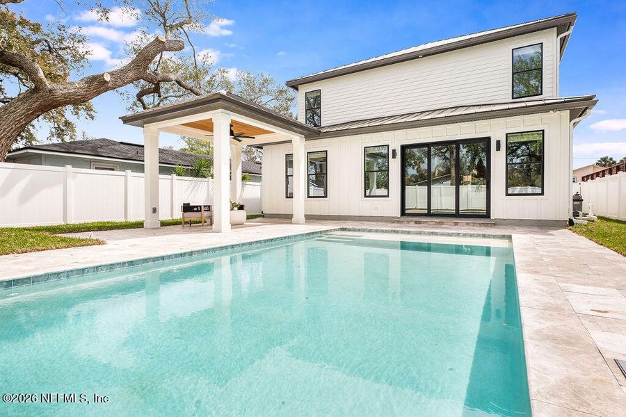 Exterior details and patio area of a home in , Jacksonville Beach (Image 26). Exterior details and patio area of a home in , Jacksonville Beach (Image 26).