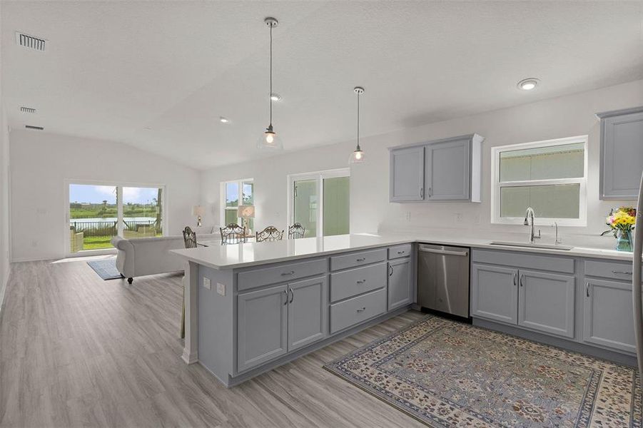 Furnished interior view inside a new home in , The Villages (Image 17). Furnished interior view inside a new home in , The Villages (Image 17).