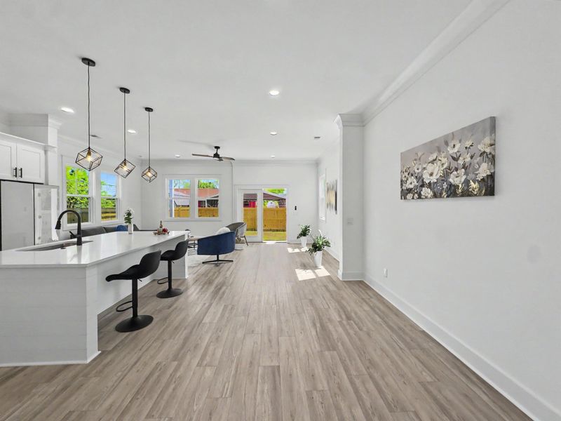 Furnished interior view inside a new home in , North Charleston (Image 9).