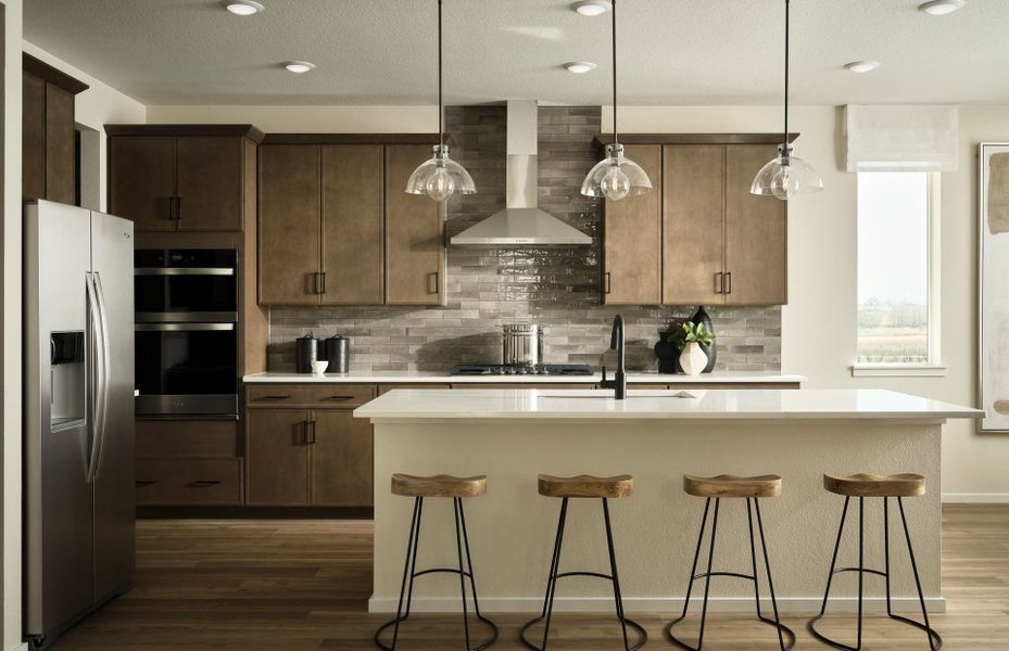 Representative furnished interior of a home built from the Loyola by Pulte Homes in Cordovan, Longmont (Image 16).