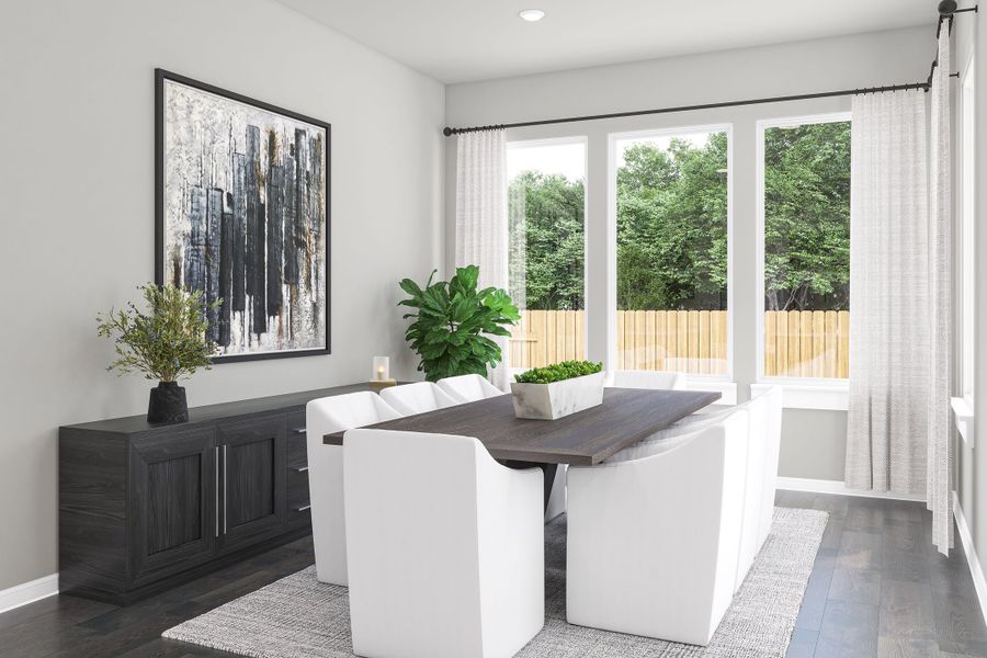 Representative furnished interior of a home built from the Rosedale by Tri Pointe Homes in Lariat, Liberty Hill (Image 14).
