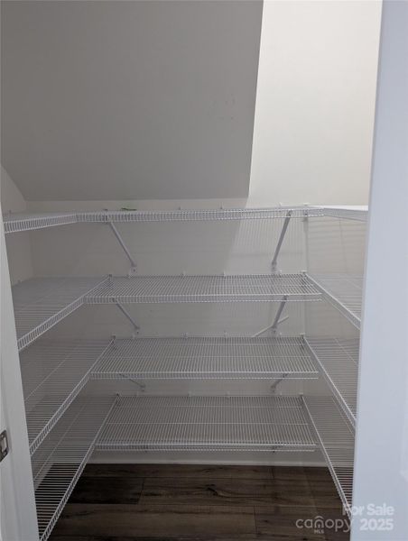 Walk-in pantry in kitchen