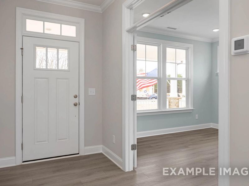 Representative unfurnished interior of a home built from the The Hickory II A by Davidson Homes LLC in Wellers Knoll, Lillington (Image 17).