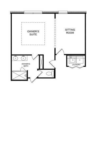 2D floor plan layout for the The Lenox at Heath by Direct Residential Communities in Heath Golf and Yacht Club, Heath, TX (Image 5).