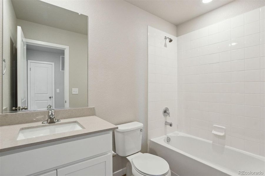 Furnished interior view inside a new home in Bennett Ranch, Bennett (Image 4). Furnished interior view inside a new home in Bennett Ranch, Bennett (Image 4).