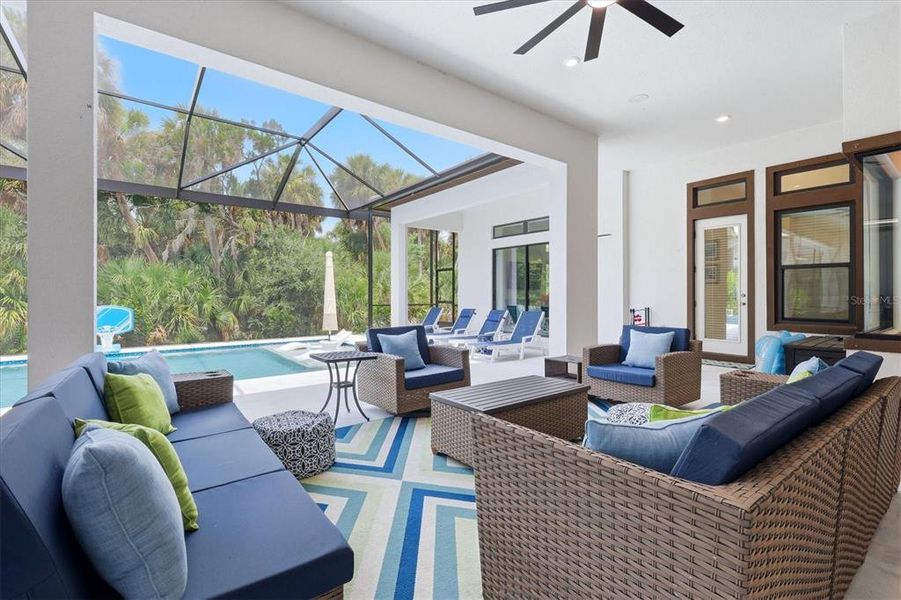 Exterior details and patio area of a home in , Sarasota (Image 25).