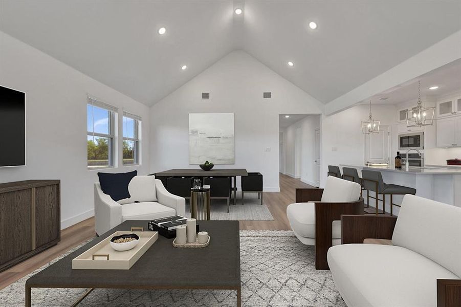 Furnished interior view inside a new home in Heritage Ranch, Sherman (Image 6).
