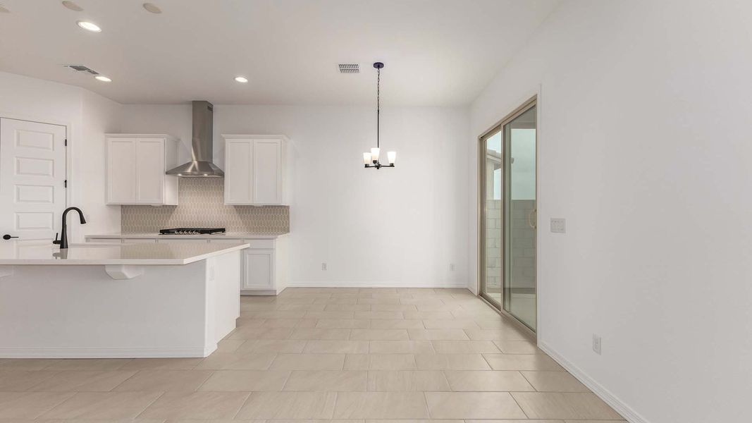Furnished interior view inside a new home in Arroyo Seco - Hacienda, Buckeye (Image 10).