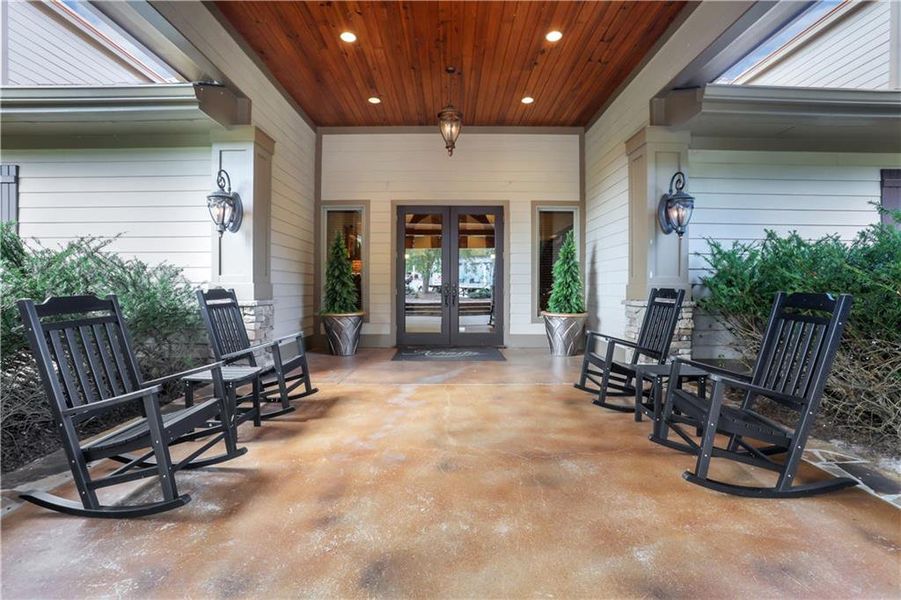 Exterior details and patio area of a home in , Dahlonega (Image 31).