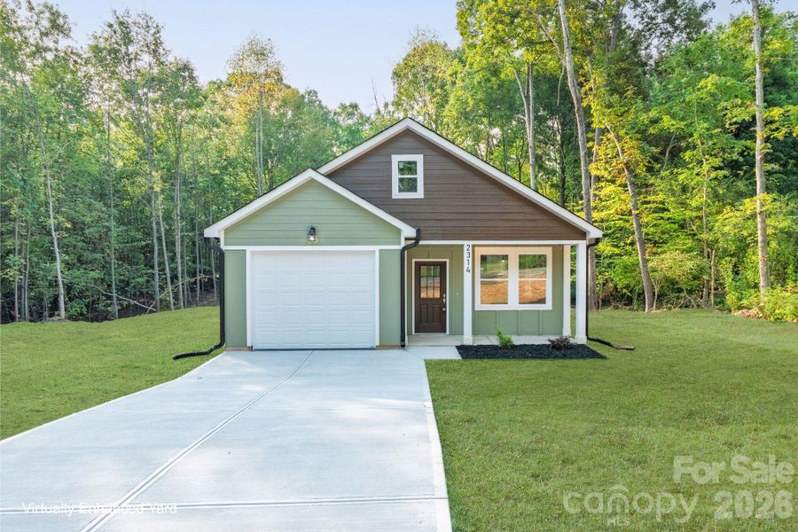 Front exterior of a new home in , Shelby, NC, highlighting curb appeal (Image 28). Front exterior of a new home in , Shelby, NC, highlighting curb appeal (Image 28).