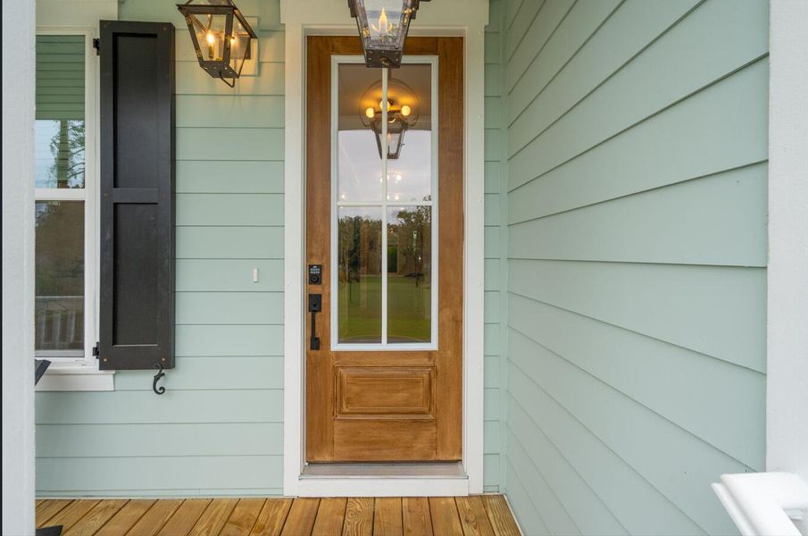 Exterior details and patio area of a home in Central Park, James Island (Image 3). Exterior details and patio area of a home in Central Park, James Island (Image 3).