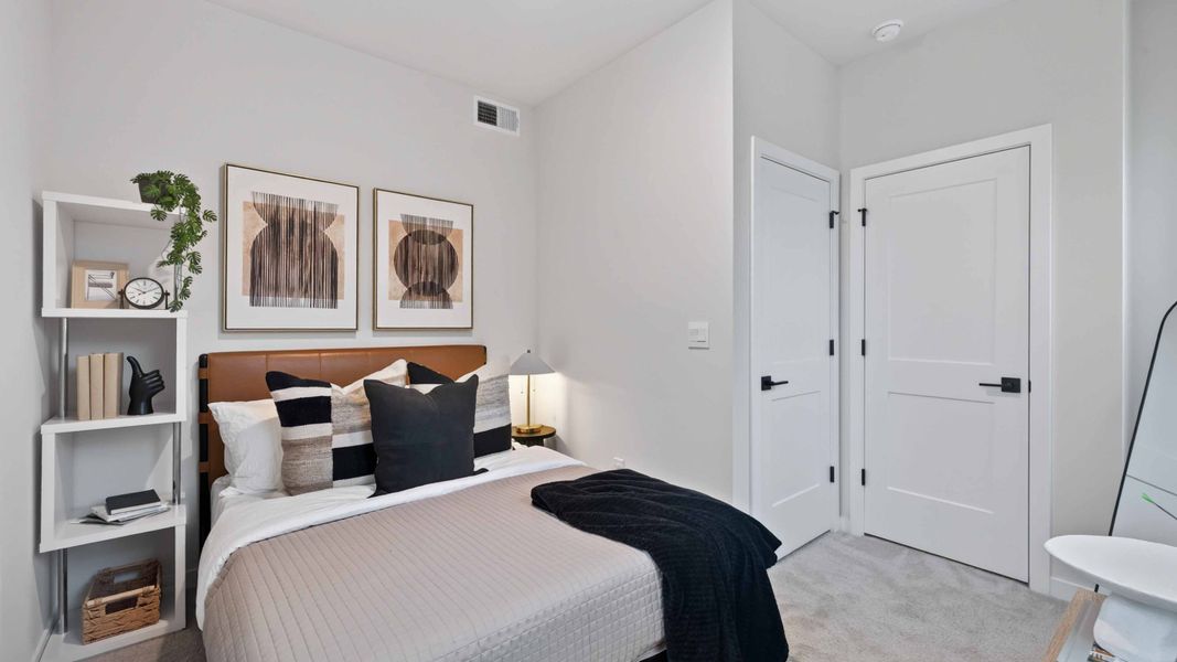 Furnished interior view inside a new home in Kingman Townhomes, Charlotte (Image 13). Furnished interior view inside a new home in Kingman Townhomes, Charlotte (Image 13).