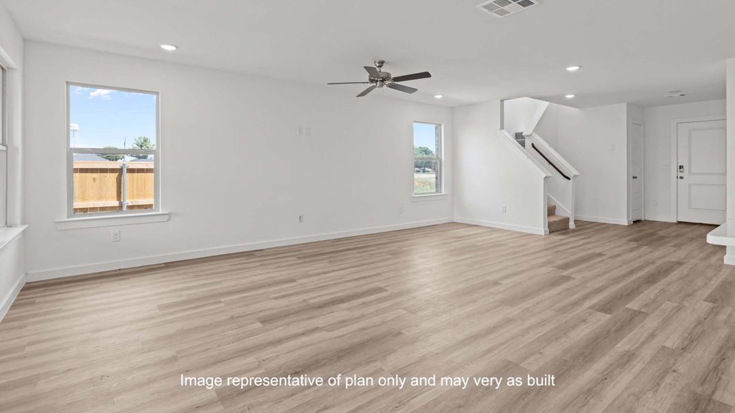 Spacious, unfurnished interior of a new home in Overlook West, Wolfforth (Image 13).