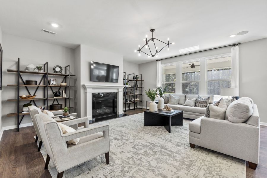 Representative furnished interior of a home built from the London by Taylor Morrison in Tramore, Harrisburg (Image 33).