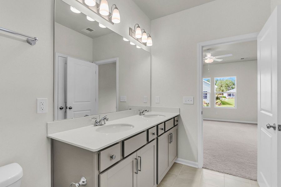 Furnished interior view inside a new home in Fairway Woods at Wyboo, Manning (Image 17).