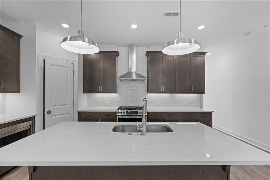 Furnished interior view inside a new home in Ecco Park, Alpharetta (Image 9).