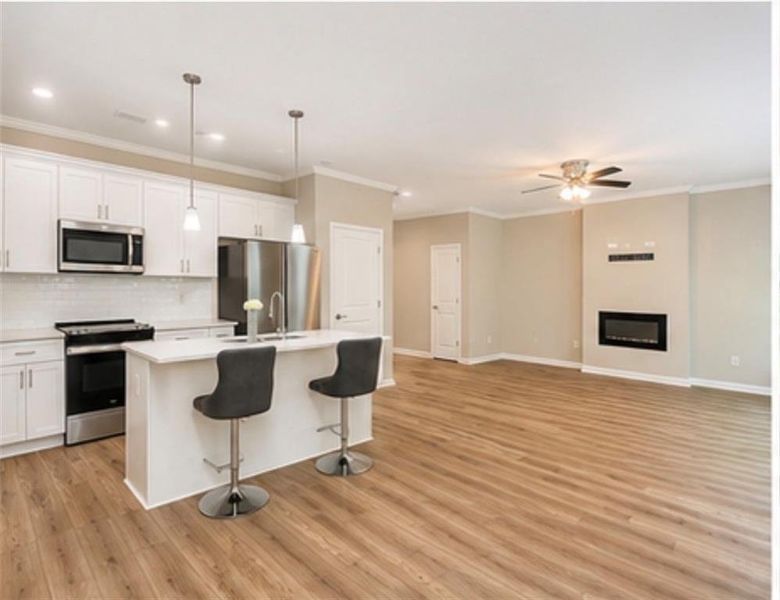 Furnished interior view inside a new home in , Newnan (Image 4). Furnished interior view inside a new home in , Newnan (Image 4).
