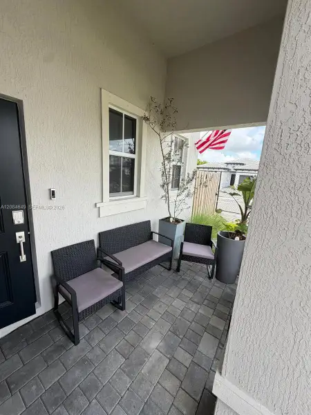 Exterior details and patio area of a home in , Homestead (Image 2). Exterior details and patio area of a home in , Homestead (Image 2).