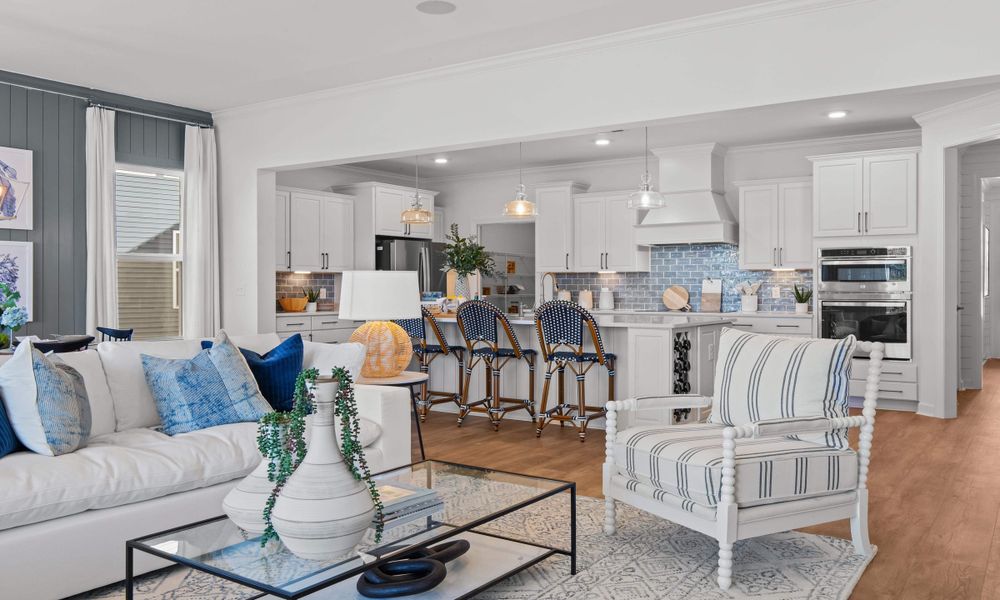 Representative furnished interior of a home built from the The Longboard by Chesapeake Homes in Bridgewater - Shorehaven Village, Little River (Image 30).
