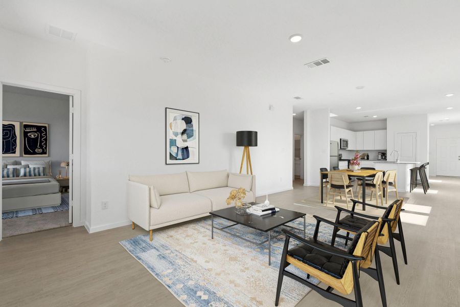Furnished interior view inside a new home in Montgomery Bend, Montgomery (Image 13).