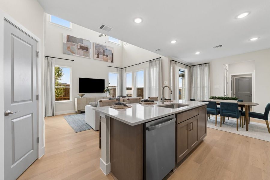 Representative furnished interior of a home built from the Broadway by Landon Homes in Fields - East Village, Frisco (Image 10).