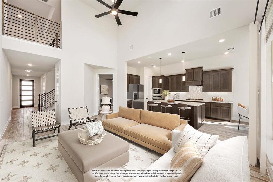 Furnished interior view inside a new home in Creekview Meadows, Pilot Point (Image 17).