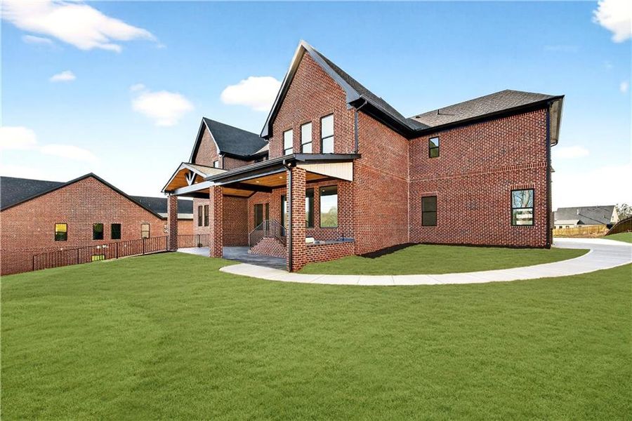 Exterior details and patio area of a home in , Buford (Image 41). Exterior details and patio area of a home in , Buford (Image 41).