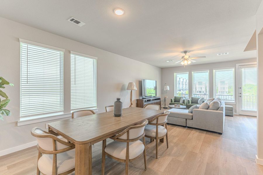 Furnished interior view inside a new home in , Shenandoah (Image 3). Furnished interior view inside a new home in , Shenandoah (Image 3).