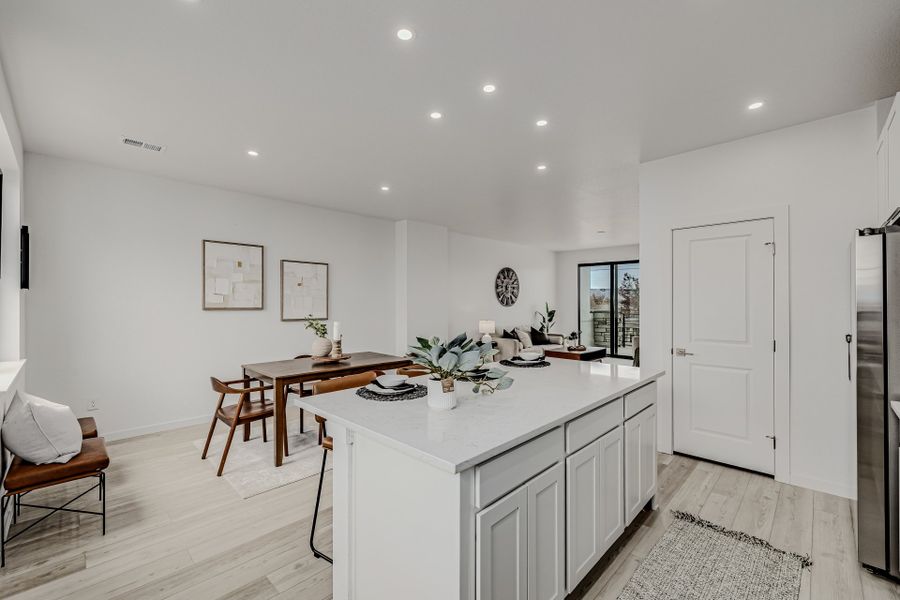 Furnished interior view inside a new home in The Hub at Virginia Village, Denver (Image 9).