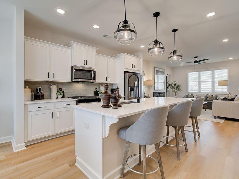 Furnished interior view inside a new home in Townes at South Main, Kennesaw (Image 18).