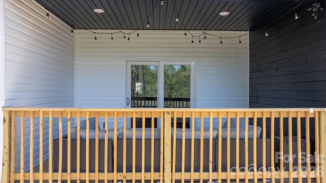 Exterior details and patio area of a home in , Hickory (Image 33).