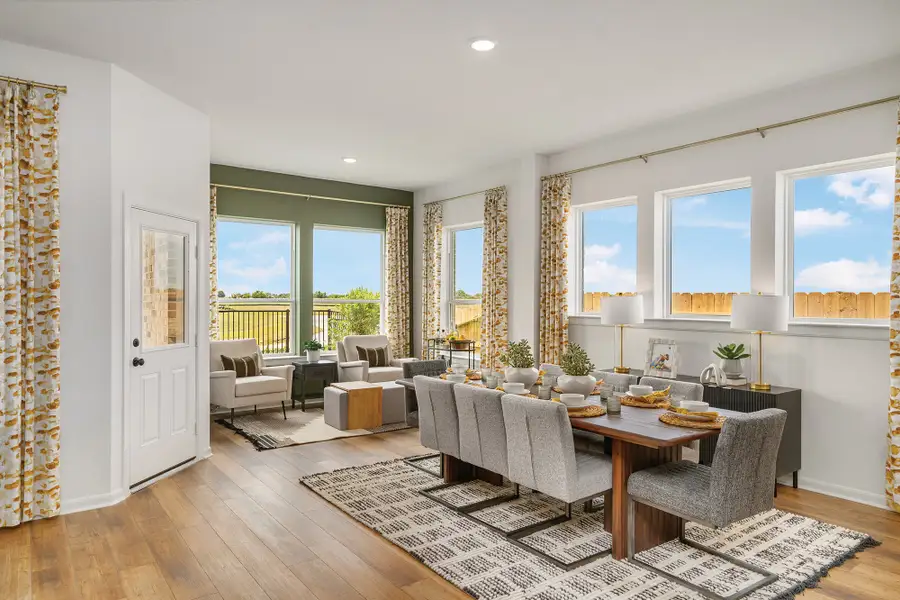Furnished interior view inside a new home in Oakwood Estates, Waller (Image 4).