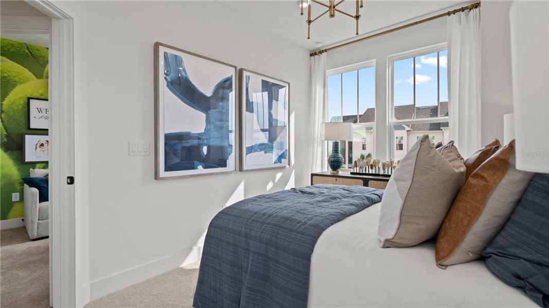 Furnished interior view inside a new home in Parkview at Hamlin, Winter Garden (Image 51).