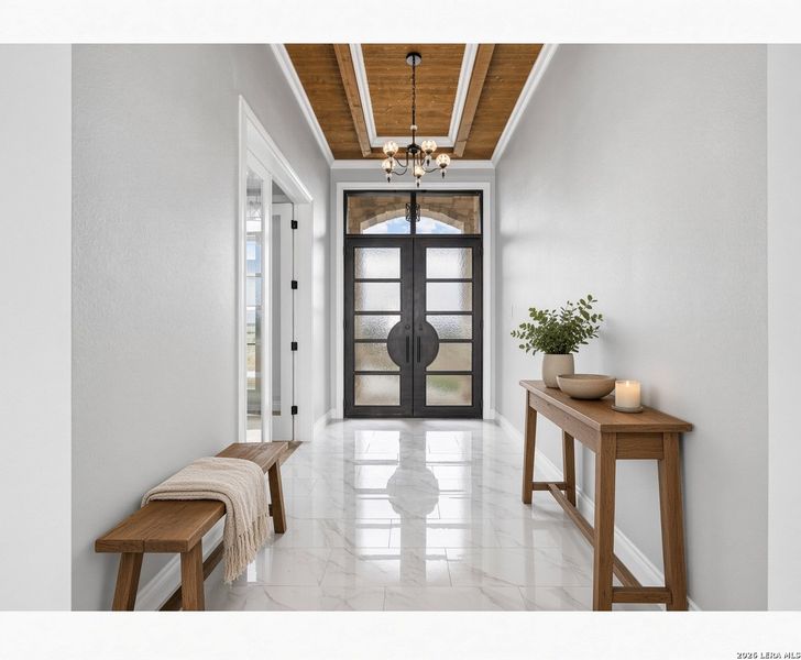 Furnished interior view inside a new home in , Bandera (Image 10).