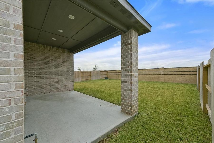 Exterior details and patio area of a home in Emberly, Beasley (Image 4). Exterior details and patio area of a home in Emberly, Beasley (Image 4).