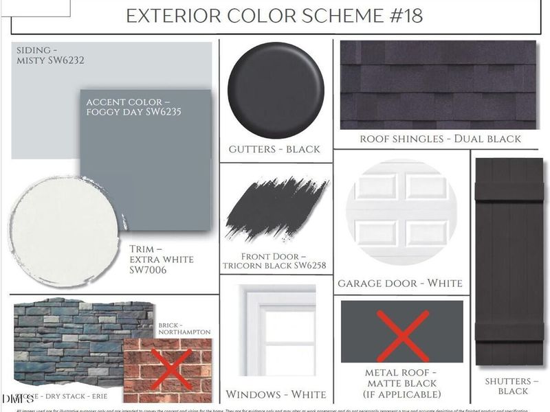 Sample of building materials used in homes in Sage on North Main, Wake Forest (Image 13).