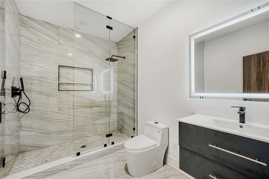 Furnished interior view inside a new home in , Atlanta (Image 11). Furnished interior view inside a new home in , Atlanta (Image 11).